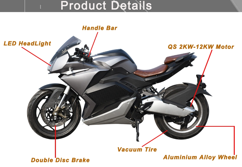 2023 Racing Bike Electric off-Road Motorcycle with EEC Coc L3e High Speed 160kmh