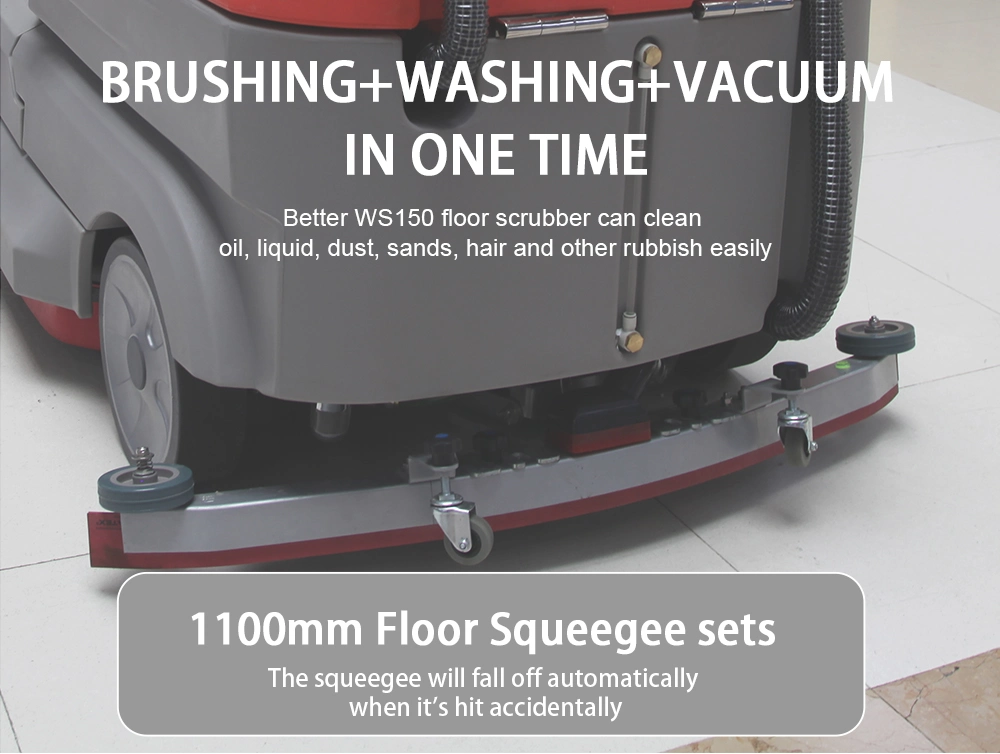 China Manufacturer Double-Brush Battery Power Electric Ride-on Floor Washing Cleaning Machine Floor Cleaner Scrubber Equipment